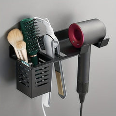 Wall Mounted Hair Dryer Holder & Phone Stand