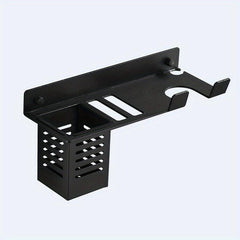Wall Mounted Hair Dryer Holder & Phone Stand
