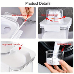 Laundry Detergent Powder Storage Box Large Capacity Dispenser Sealed