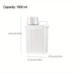 Laundry Detergent Powder Storage Box Large Capacity Dispenser Sealed
