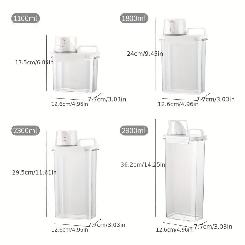 Laundry Detergent Powder Storage Box Large Capacity Dispenser Sealed