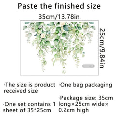 Plant Flowers Butterfly Toilet Stickers Bathroom Wall Sticker Toilet Lid Decals
