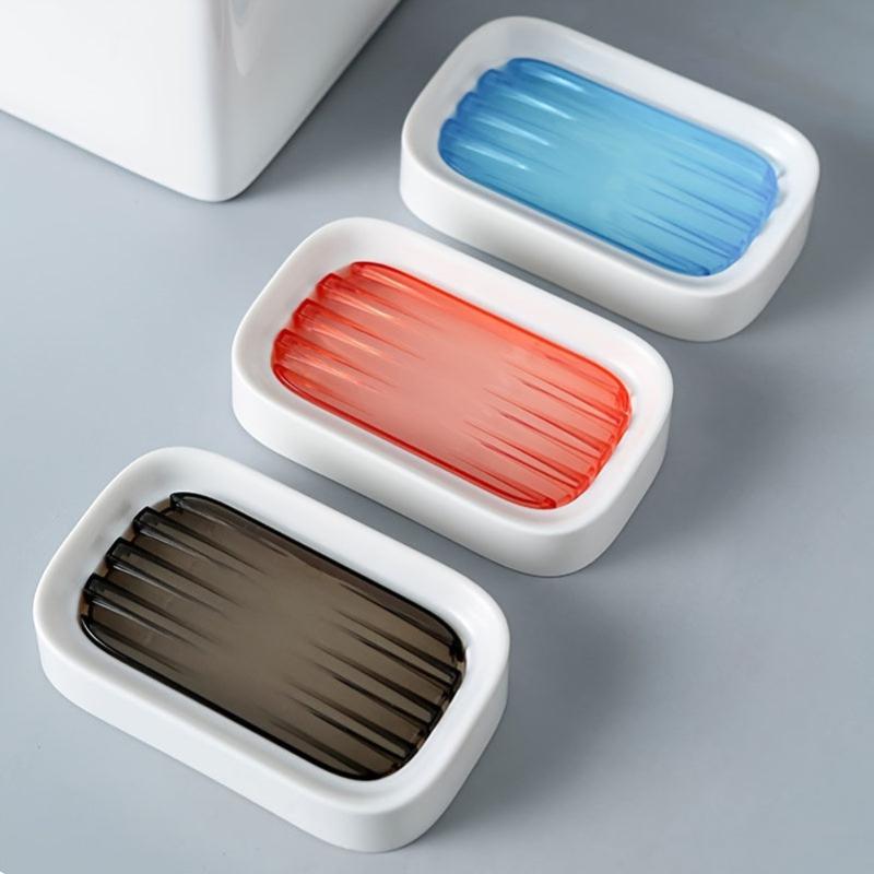 Portable Plastic Soap Dish For Shower Bathroom