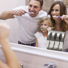Stainless Steel Toothbrush Holder Wall Mounted Toothbrush Storage Rack