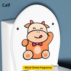 4PCs Refrigerator Toilet Deodorant Stickers Self-adhesive Fragrance Decorative