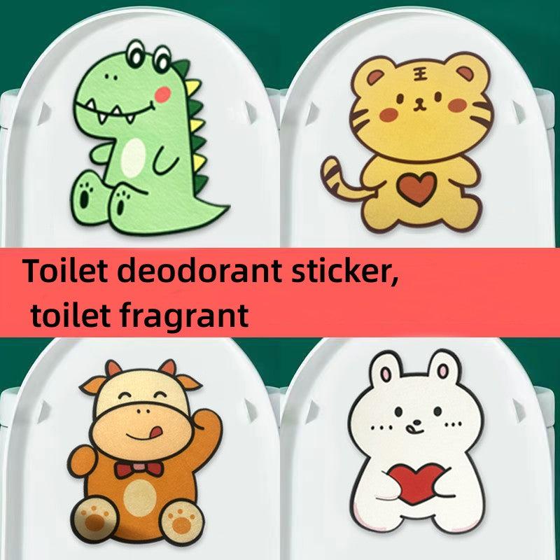 4PCs Refrigerator Toilet Deodorant Stickers Self-adhesive Fragrance Decorative