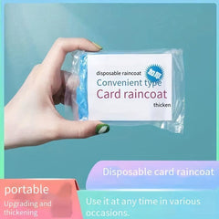1pc Disposable Rain Poncho for Adults - Thickened, Portable, Transparent