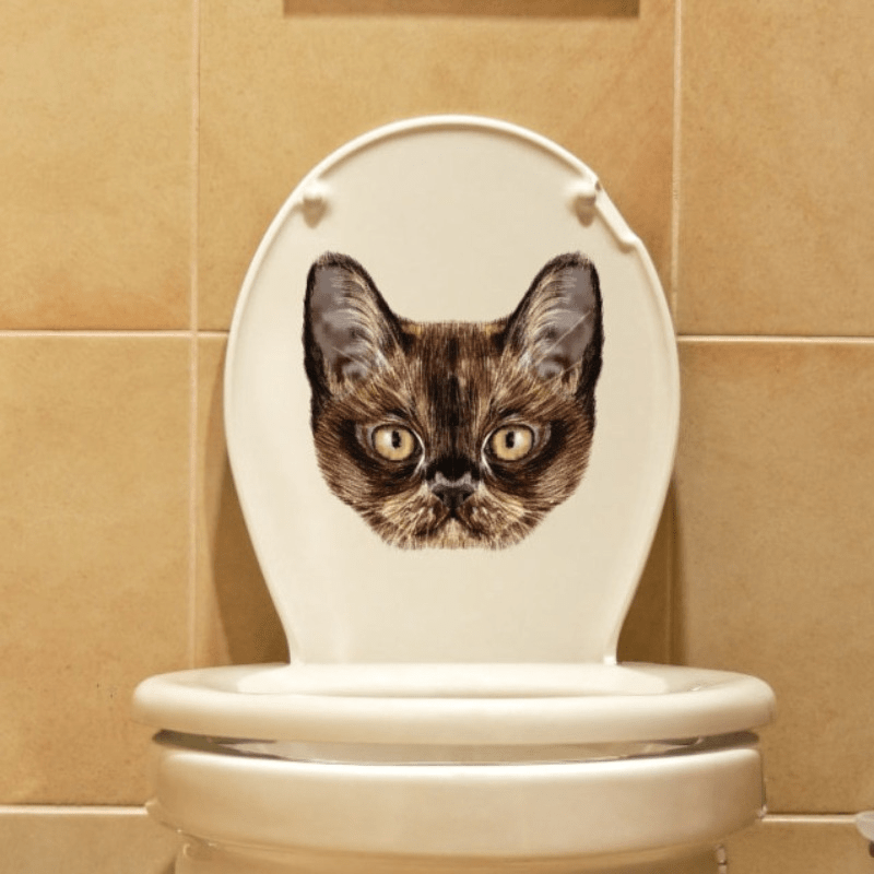Inspiration Cat Cartoon Wall Sticker Decor Self Adhesive