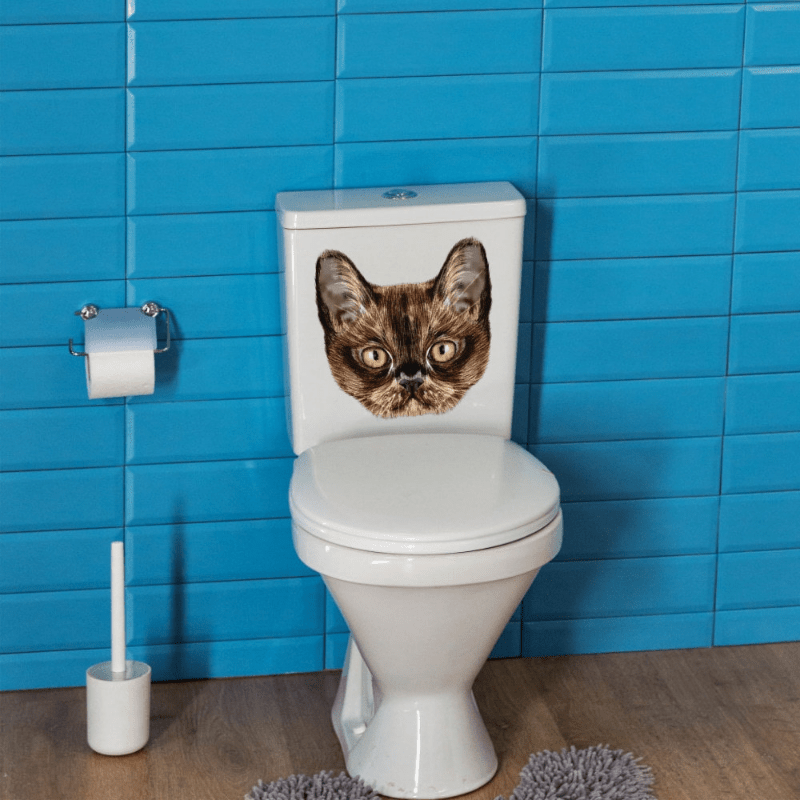 Inspiration Cat Cartoon Wall Sticker Decor Self Adhesive