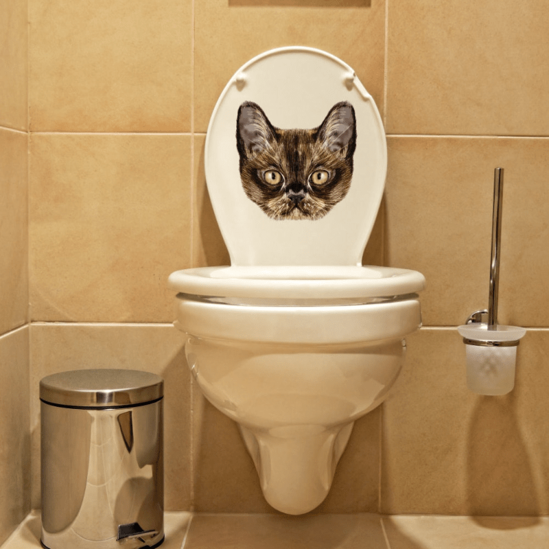 Inspiration Cat Cartoon Wall Sticker Decor Self Adhesive
