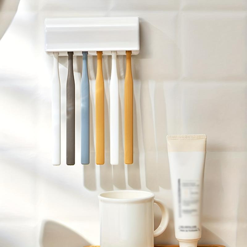 Wall Mounted Toothbrush Holder with Cover Bathroom Accessories