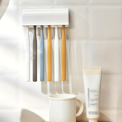 Wall Mounted Toothbrush Holder with Cover Bathroom Accessories