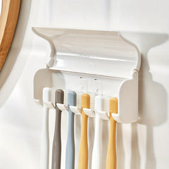 Wall Mounted Toothbrush Holder with Cover Bathroom Accessories