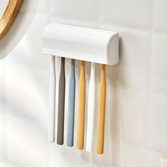 Wall Mounted Toothbrush Holder with Cover Bathroom Accessories