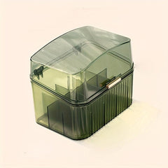 Desktop Lipstick Storage Box Dustproof Cosmetics Organizer with Cover