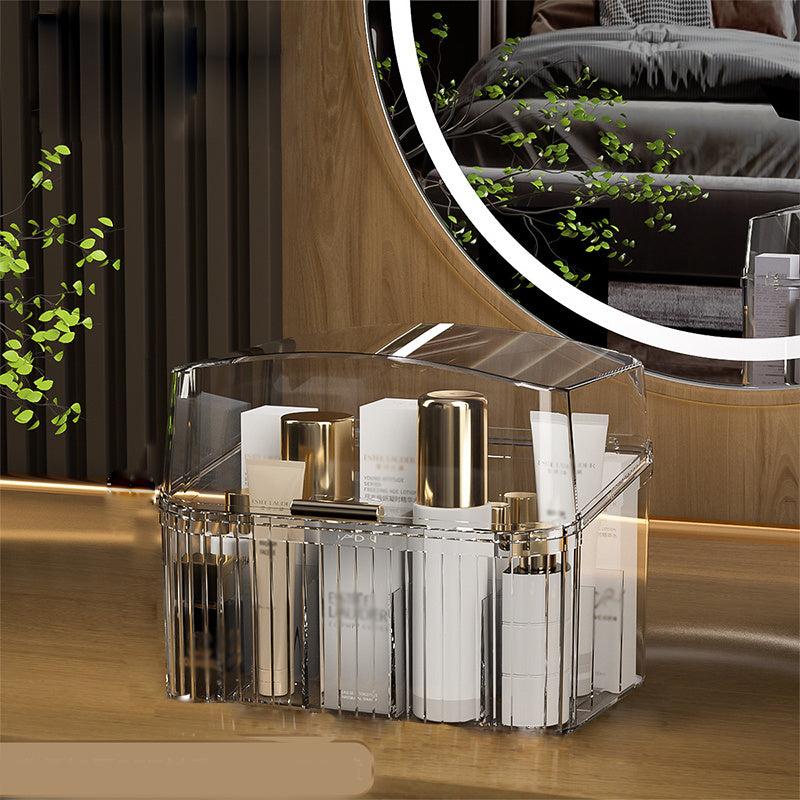 Desktop Lipstick Storage Box Dustproof Cosmetics Organizer with Cover