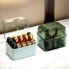 Desktop Lipstick Storage Box Dustproof Cosmetics Organizer with Cover