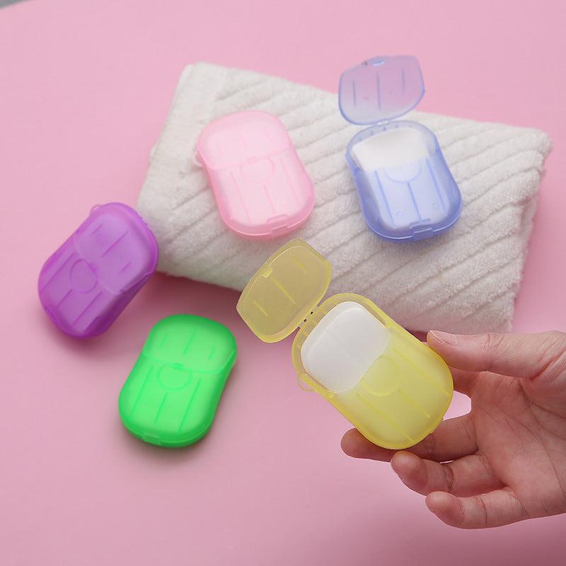 Disposable Soap Flakes Box Portable Hand Wash Soap Papers