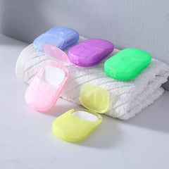 Disposable Soap Flakes Box Portable Hand Wash Soap Papers