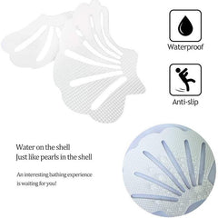 20pcs Shell Pattern Non-slip Bathtub Appliques Safety Sticker