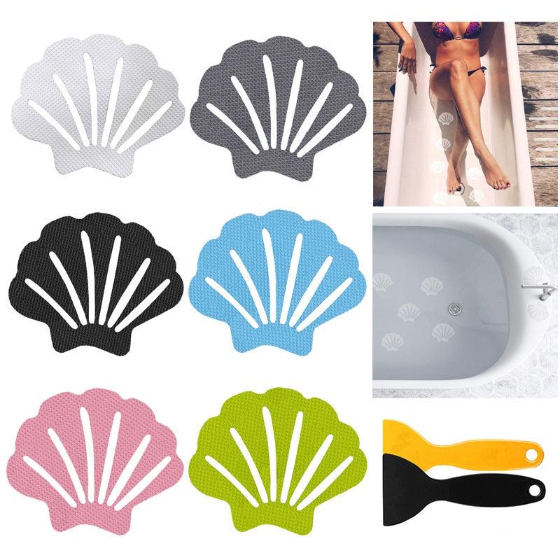 20pcs Shell Pattern Non-slip Bathtub Appliques Safety Sticker