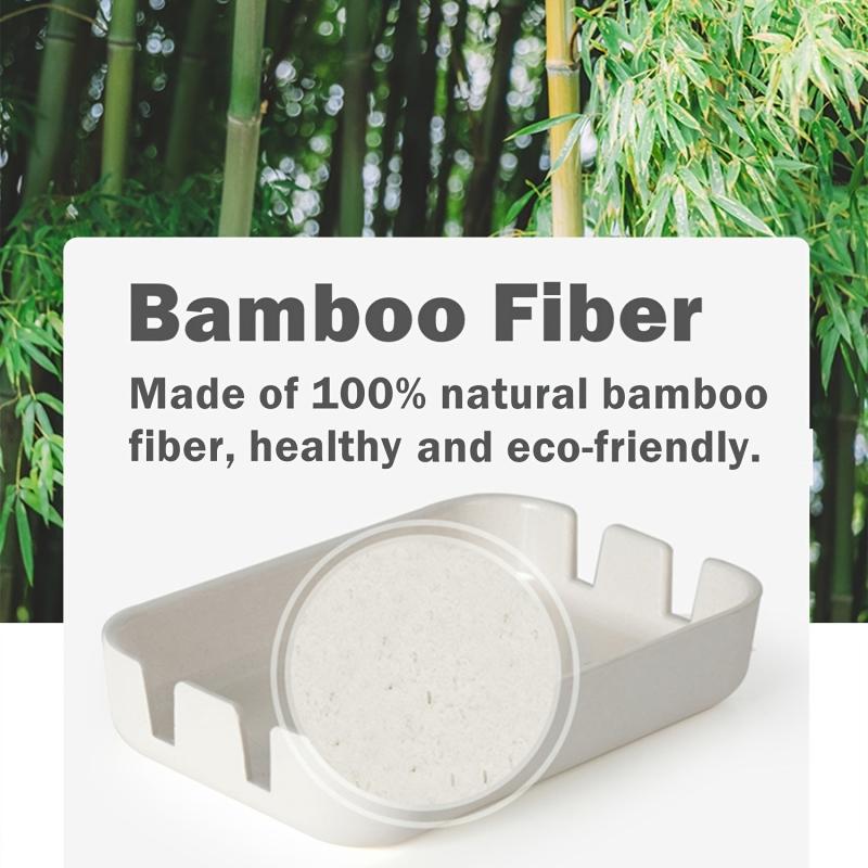 Bamboo Soap Dish Self Draining Soap Holder Wooden Soap Saver with Drainage