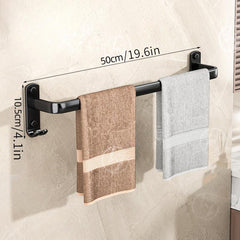 Wall Mounted Towel Bar for Bathroom, Shower Towel Rack, Towel Holder