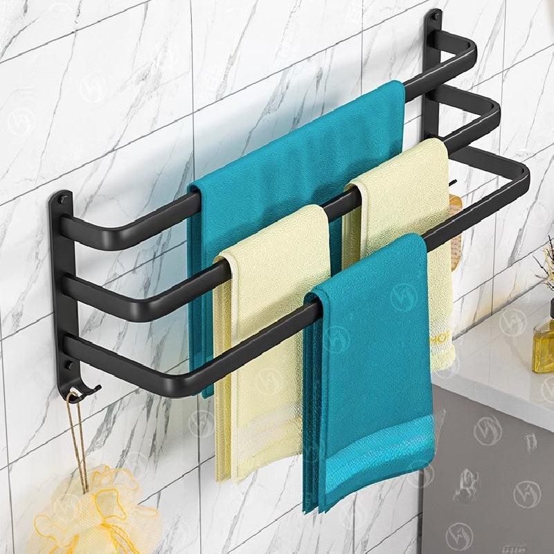 Wall Mounted Towel Bar for Bathroom, Shower Towel Rack, Towel Holder
