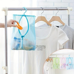 Stylish Bathroom Hanging Clothes Organizer with Hooks