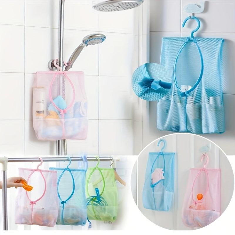 Stylish Bathroom Hanging Clothes Organizer with Hooks