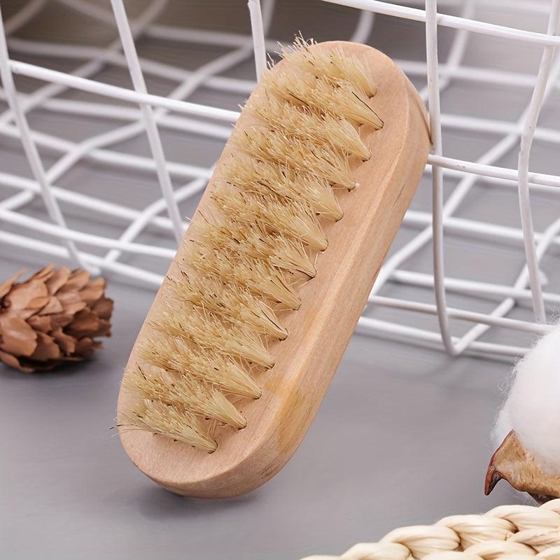 Wooden Fingernail Brush Double Sided Manicure Cleaning Nail Brush