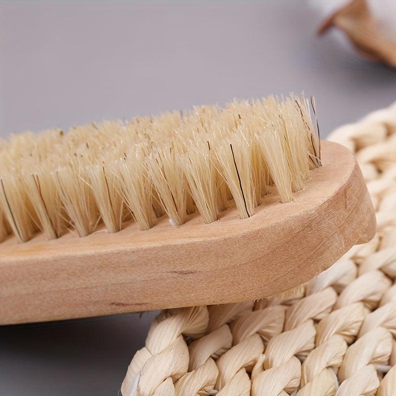 Wooden Fingernail Brush Double Sided Manicure Cleaning Nail Brush