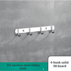 Stainless Steel Hook Row Hook Clothes And Hat Hook - Bathroom Towel Hook