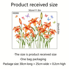 Flower Pattern Toilet Lid Decal - Add a Touch of Fun!