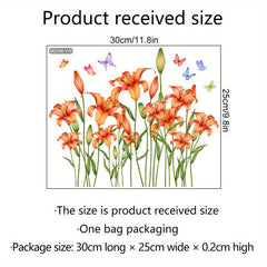 Flower Pattern Toilet Lid Decal - Add a Touch of Fun!