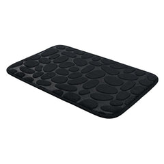Soft 3D Cobblestone Pattern Bath Mat Non Slip Memory Foam Bath Rug