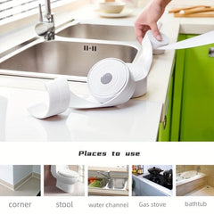 Kitchen Sink Seam Stickers Self-Adhesive Tape Waterproof Sealing Strip