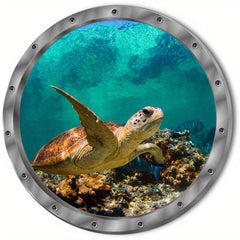 3D Ocean World Stickers - Dolphin & Turtle - Fun and Educational
