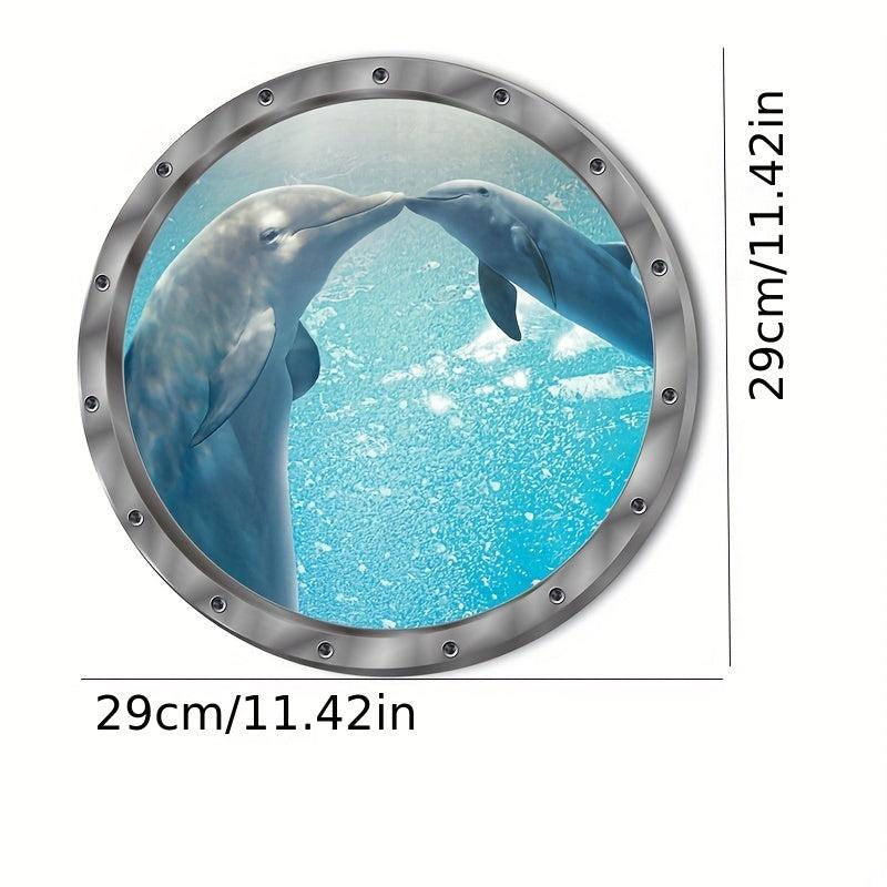 3D Ocean World Stickers - Dolphin & Turtle - Fun and Educational