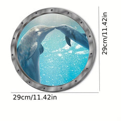 3D Ocean World Stickers - Dolphin & Turtle - Fun and Educational