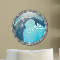 3D Ocean World Stickers - Dolphin & Turtle - Fun and Educational