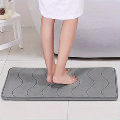Memory Foam Bath Rug Absorbent Anti Slip Mat Soft Comfortable Floor Rug Mat