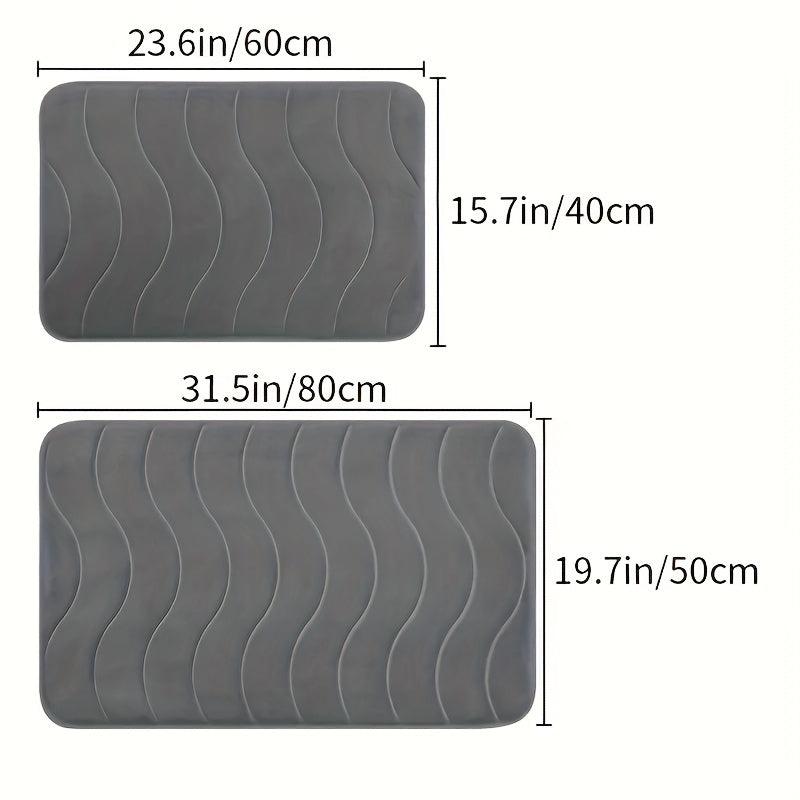 Memory Foam Bath Rug Absorbent Anti Slip Mat Soft Comfortable Floor Rug Mat