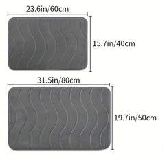 Memory Foam Bath Rug Absorbent Anti Slip Mat Soft Comfortable Floor Rug Mat