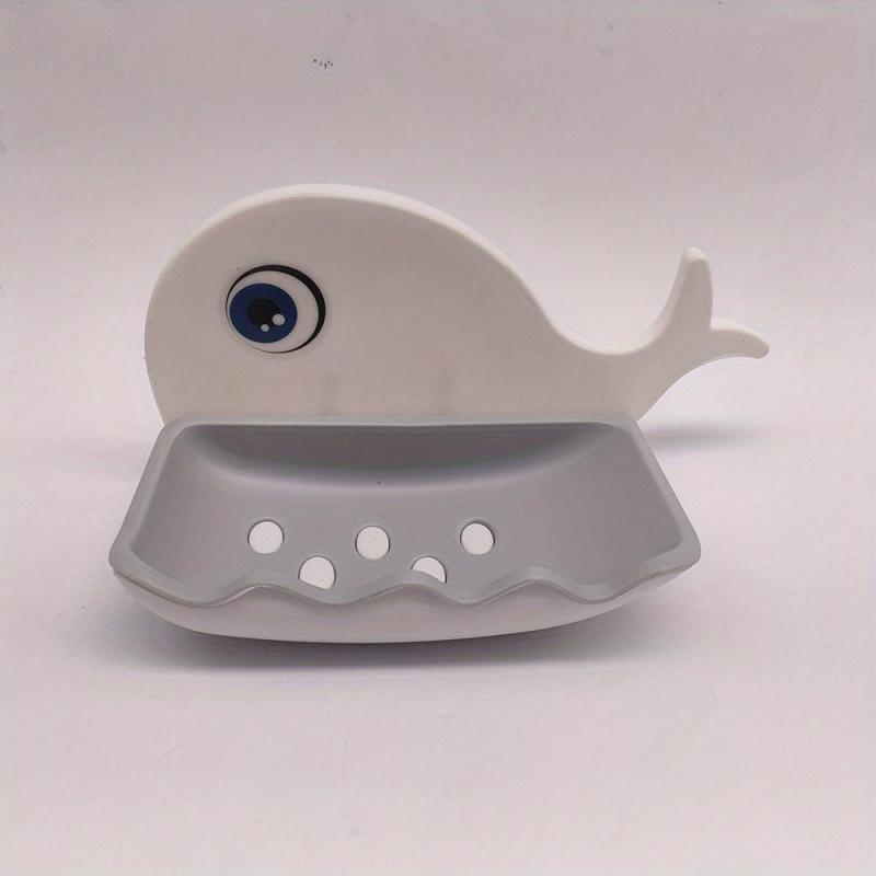 Whale Shape 2 Layer Soap Dish Cartoon Animal Drain Soap Holder