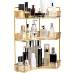 Triangular Makeup Organizer Corner Storage Rack