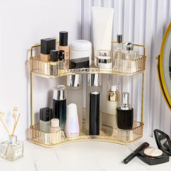 Triangular Makeup Organizer Corner Storage Rack