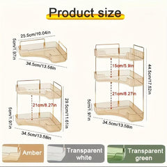 Triangular Makeup Organizer Corner Storage Rack