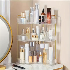 Triangular Makeup Organizer Corner Storage Rack