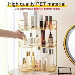 Triangular Makeup Organizer Corner Storage Rack